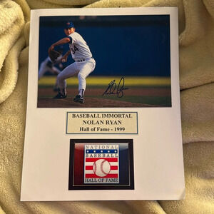 Nolan Ryan signed photo Texas Rangers
